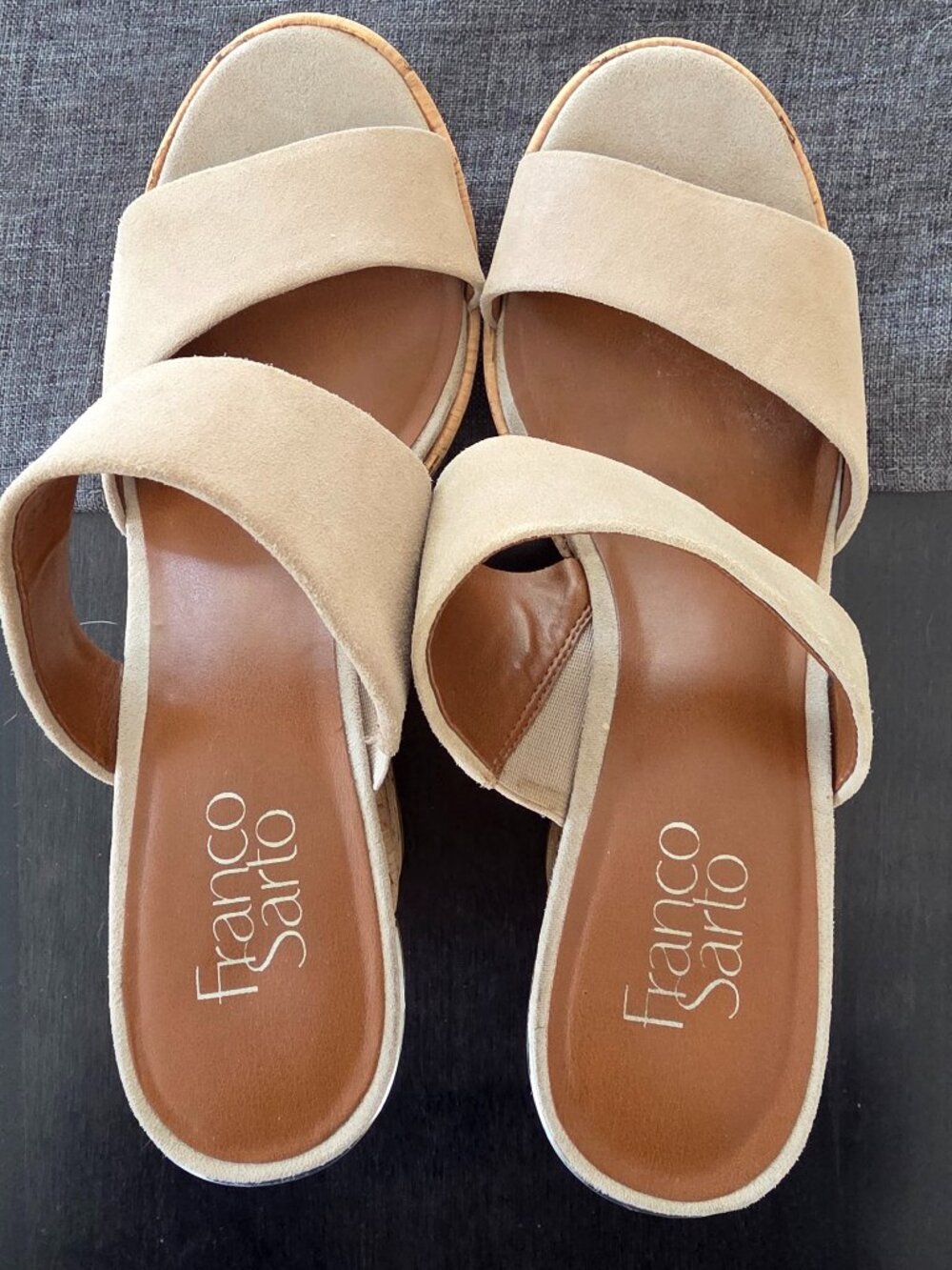 Franco Sarto 4" Wedge Sandals - Size 9